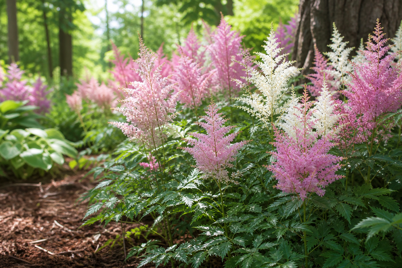 Astilbes : planter, arroser et réussir ces fleurs d’ombre au jardin