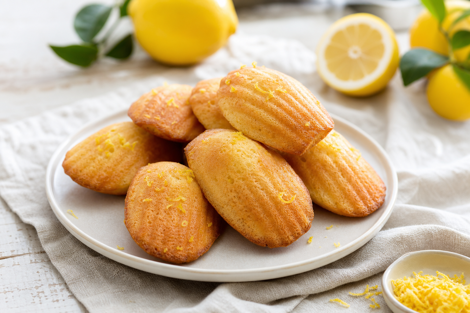 Madeleine au citron : la recette simple pour des gâteaux moelleux et parfumés