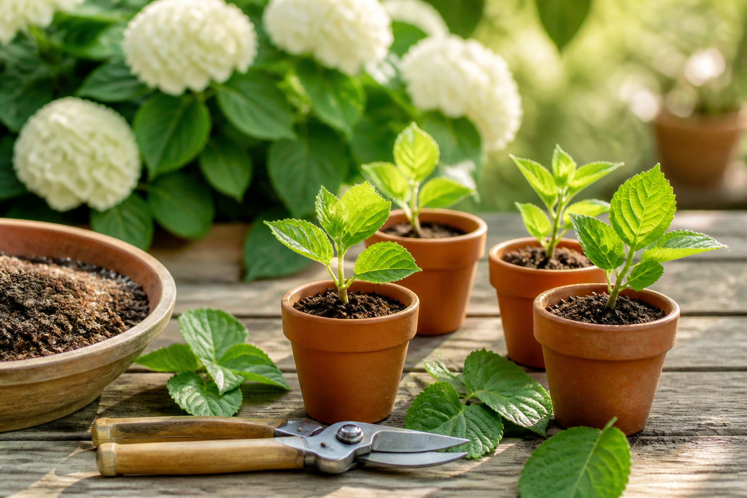 Bouturer un hortensia : la méthode simple pour réussir vos jeunes plants